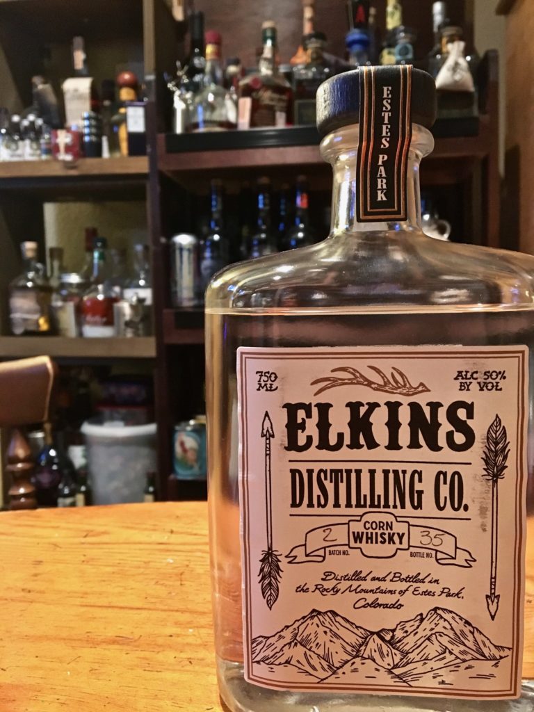 Elkins Distilling White Corn Whiskey