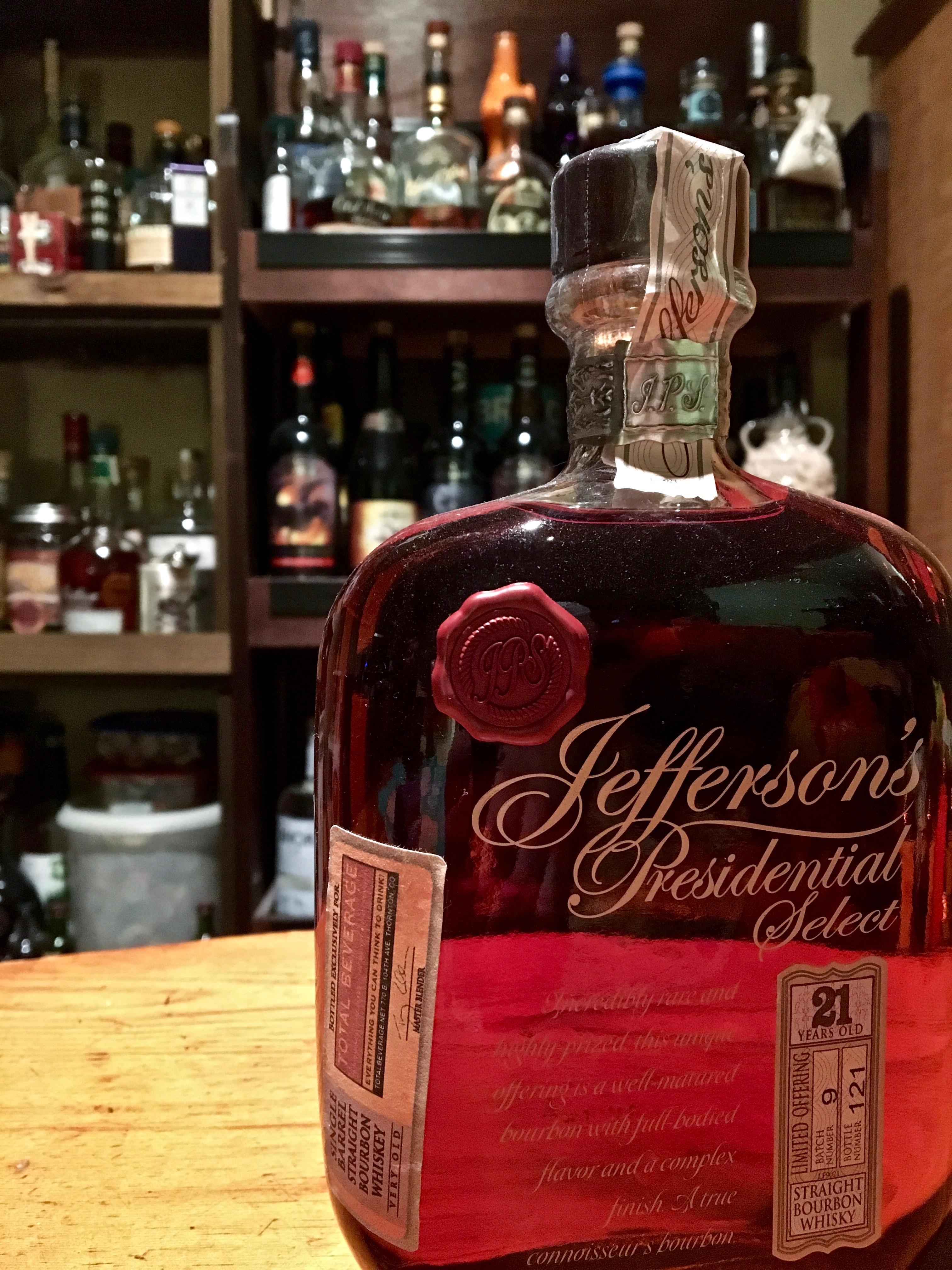 Read more about the article Jefferson’s Presidential Select 21 Year Old Single Barrel