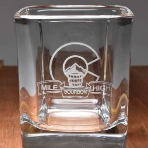 Mile High Bourbon and Rye Rocks Glass