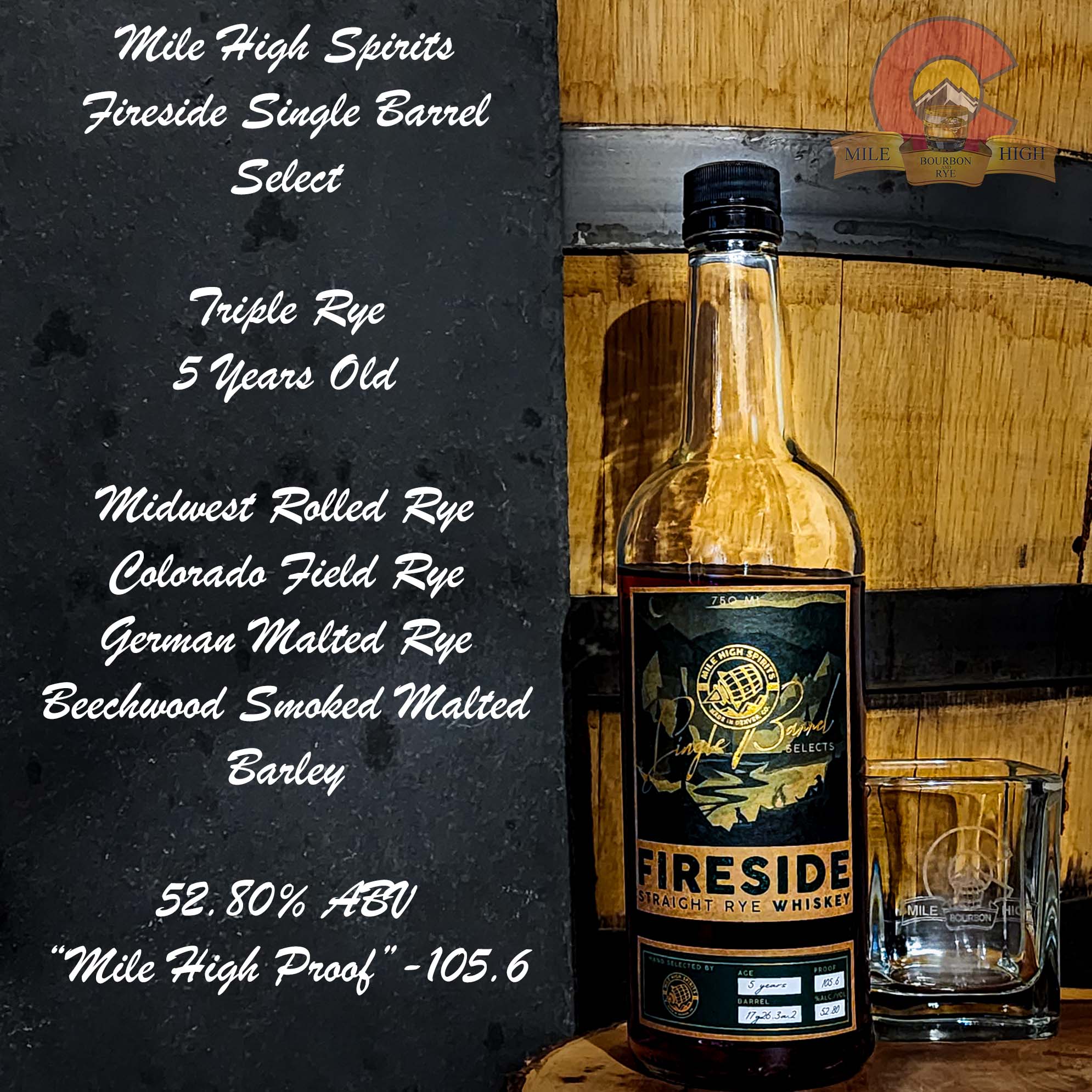 Read more about the article Mile High Spirits Triple Rye Single Barrel